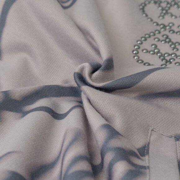 ACDC RAG - Nightmare Studded Bunny Ruffle Grey Oversized Jacket - Picture 10 of 11